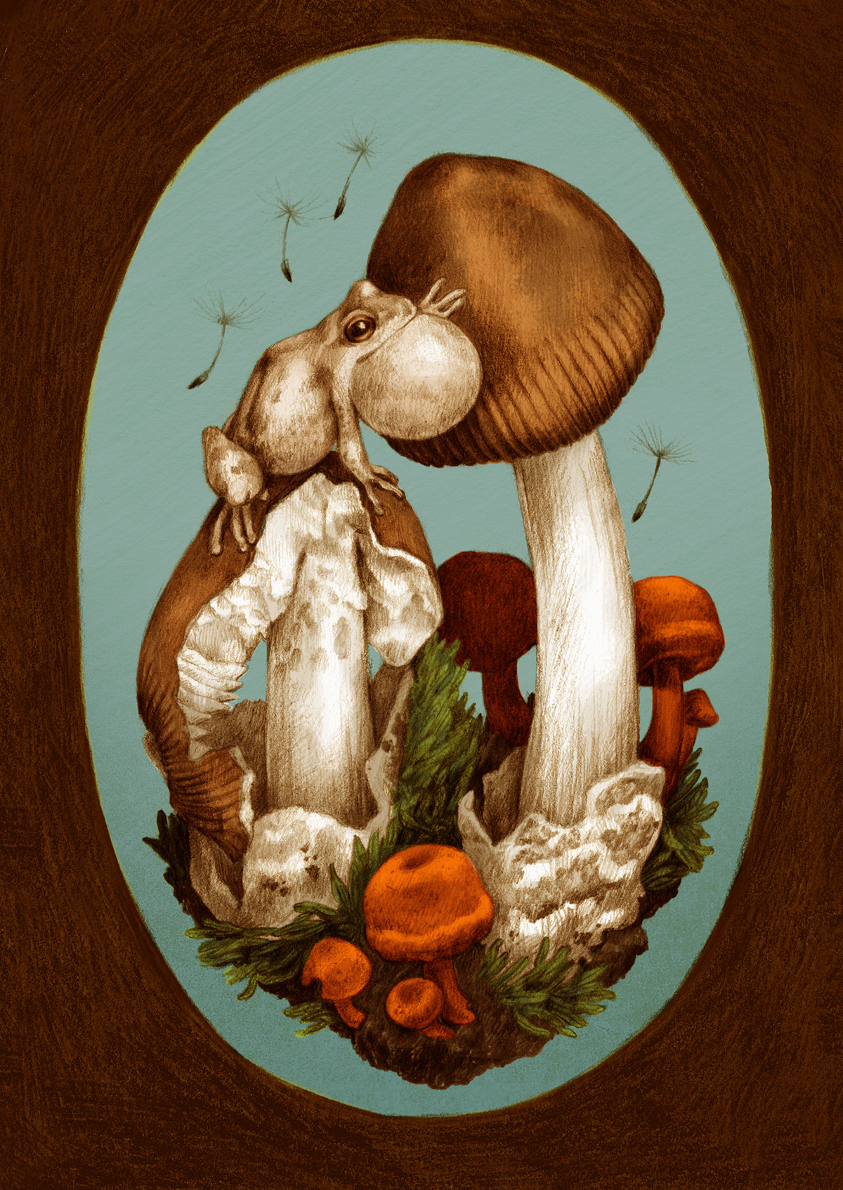 Zoe-Keller-Mushroom-Postcard-Frog